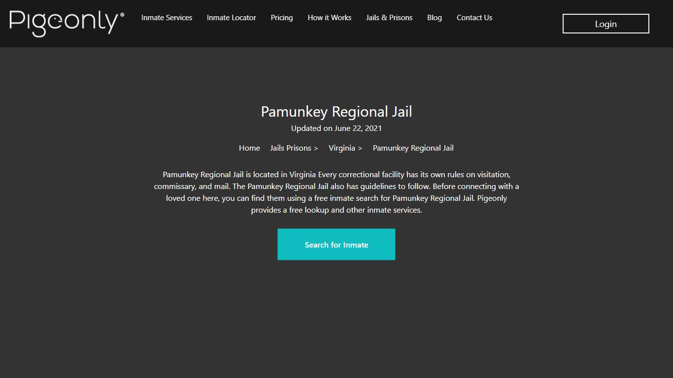 Pamunkey Regional Jail Inmate Search | Virginia